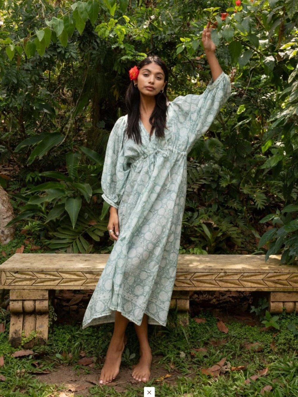 The Fox and The Mermaid Indra Kaftan Midi Dress – S/M